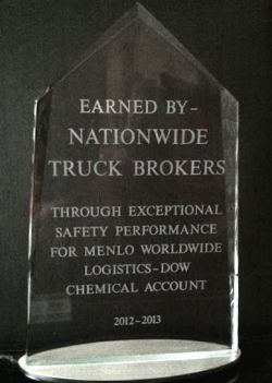 Menlo Worldwide Logistics Award | NTB Trucking
